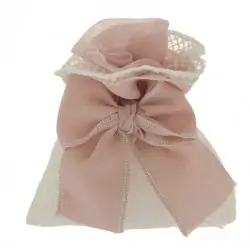 SACCHETTO BOMBONIERA TENEREZZA BAG CM.10X12 ROSA ANTICO