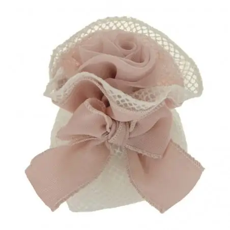 SACCHETTINI BOMBONIERE TENEREZZA BAG QUADRO CM10 ROSA ANTICO