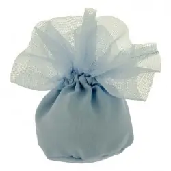 SACCHETTI PORTACONFETTI CIUFFO BAG PALLA CM.10 CIELO