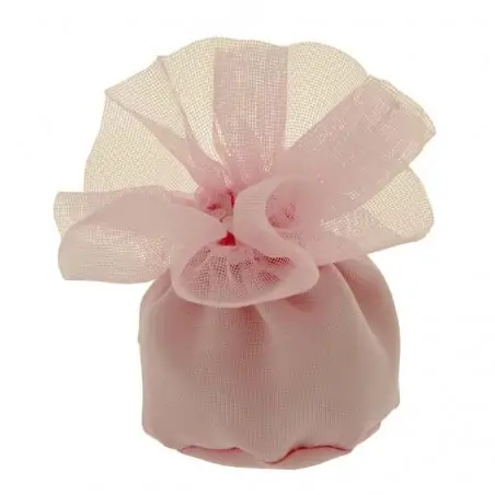SACCHETTO PORTACONFETTI CIUFFO BAG PALLA CM.10 ROSA