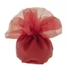 SACCHETTINO PORTACONFETTI CIUFFO BAG PALLA CM.10 ROSSO