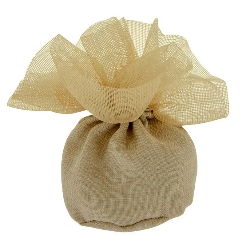 SACCHETTI CONFETTI CIUFFO BAG PALLA CM.10 TORTORA