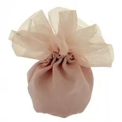SACCHETTINO BOMBONIERE CIUFFO BAG PALLA CM.10 ROSA ANTICO