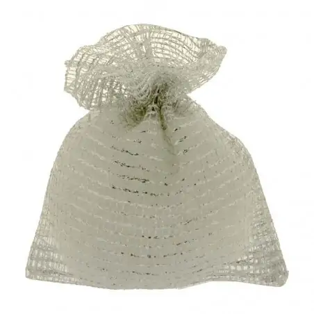 sacchetti confetti nozze d'argento in rete e organza