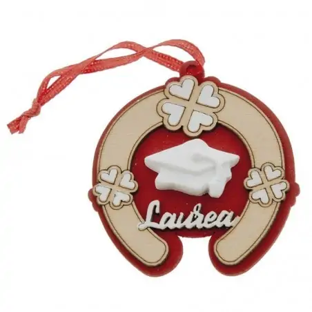 12 pezzi decorazioni bomboniere laurea ferro di cavallo in