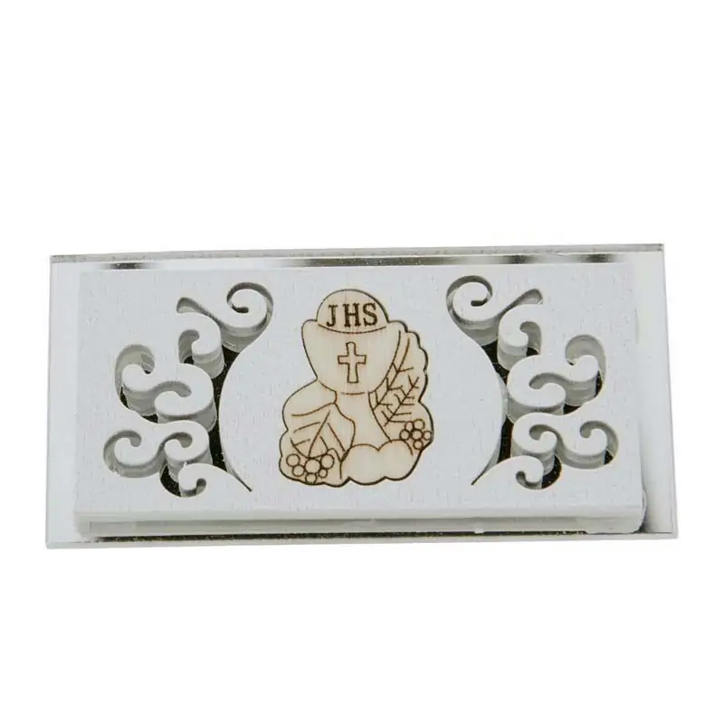 12 PZ APPLICAZIONI PER BOMBONIERE ICONA SIMBOLI COMUNIONE CM.6