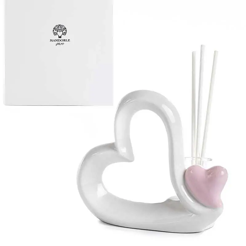 diffusori per ambiente in porcellana a forma di cuore