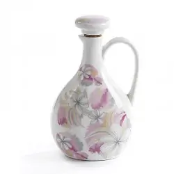 oliera bomboniera in porcellana decoro fiori