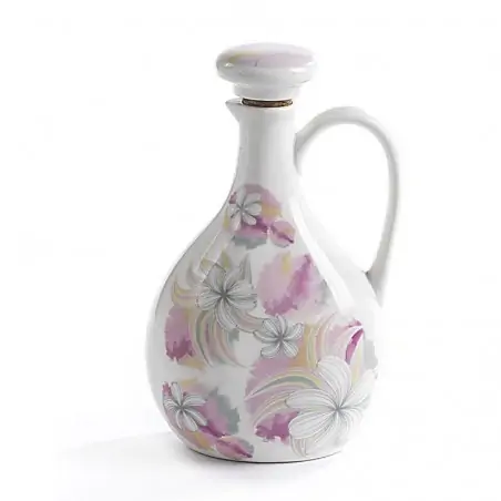 oliera bomboniera in porcellana decoro fiori