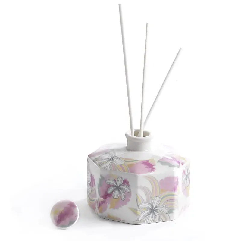 profumatore ambiente in porcellana decoro fiori