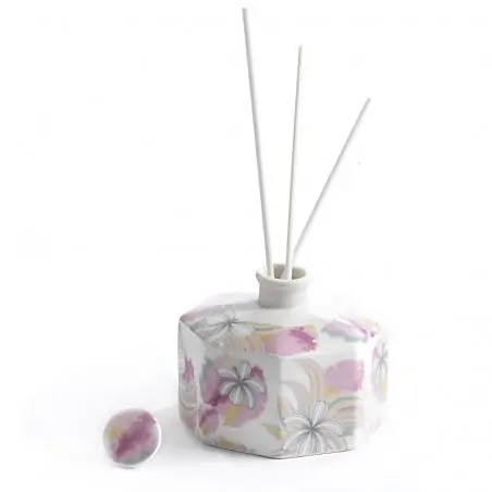 profumatore ambiente in porcellana decoro fiori