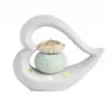 profumatore ambiente cuore in porcellana con luce led