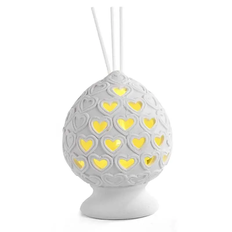 diffusore profumo ambiente pumo in porcellana con luce led