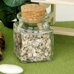 PORTACONFETTI IN VETRO BARATTOLINI BOMBONIERA