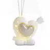 profumatori per casa a forma di cuore in porcellana con luce led