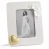 cornici bomboniera matrimonio portafoto porcellana con cuore oro
