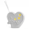 profumatori per ambiente in ceramica con luce led cuore love