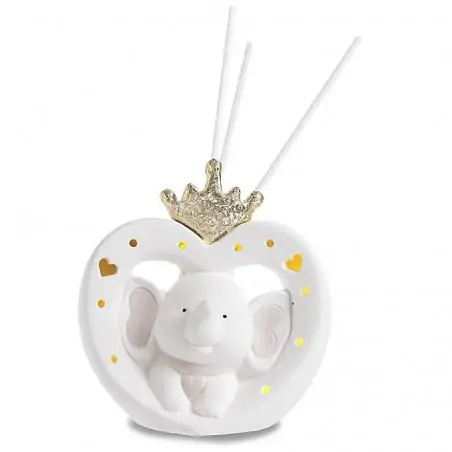 profumatori ambiente elefantino e corona con luce led