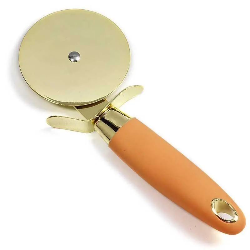 TAGLIAPIZZA BOMBONIERA UTILI MATRIMONIO MANICO ARANCIONE