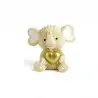 BOMBONIERE CALAMITA ELEFANTINO LANA/CUORE ORO 5 CM RESINA