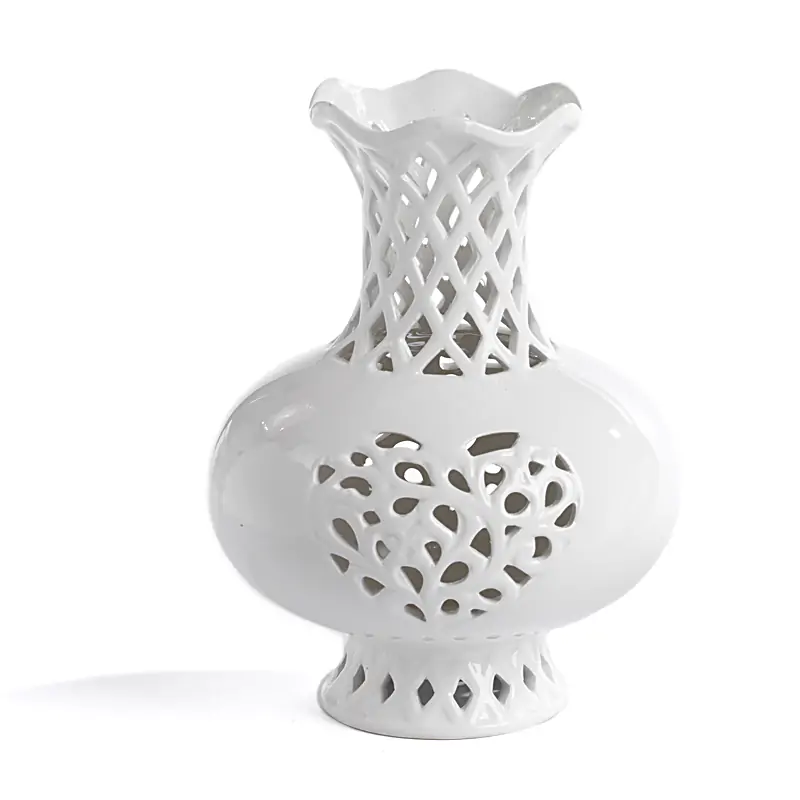 VASO TRAFORATO 24.5CM IN CERAMICA