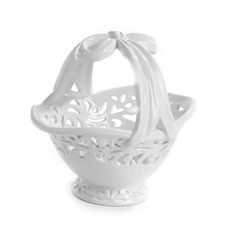 CESTINO TRAFORATO 17CM IN CERAMICA