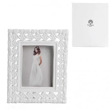 bomboniere matrimonio cornici portafoto in ceramica