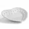 bomboniere svuotatasche piattino cuore ceramica bianca