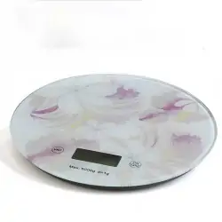 BILANCIA DA CUCINA DECORO FIORI 20CM IN VETRO