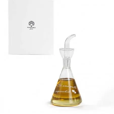 oliera vetro bomboniera in vetro con frase idee matrimonio