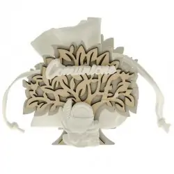 portaconfetti comunione albero della vita con gessetto