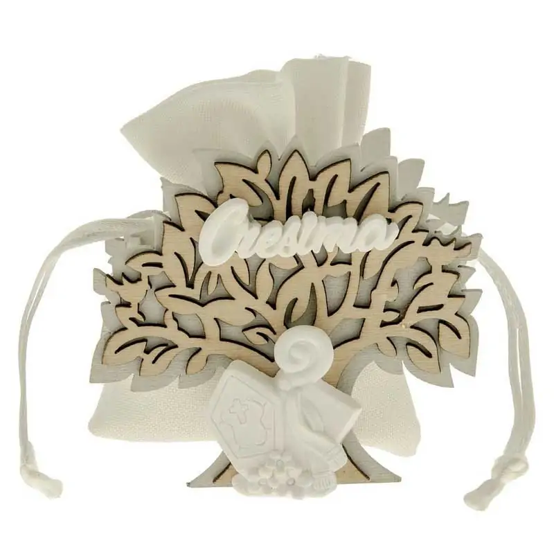 portaconfetti cresima albero della vita con gessetto