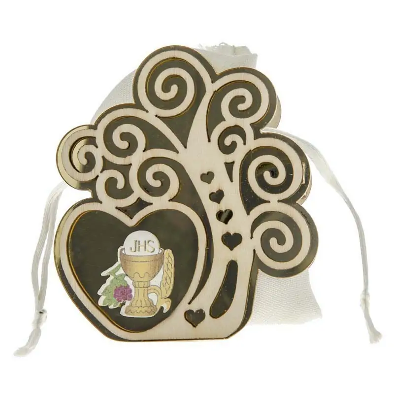 SCATOLINA PORTACONFETTI ALBERO DELLA VITA CON SACCHETTO PRIMA