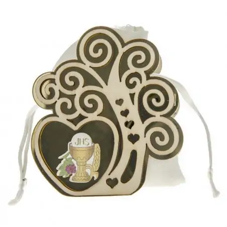 SCATOLINA PORTACONFETTI ALBERO DELLA VITA CON SACCHETTO PRIMA