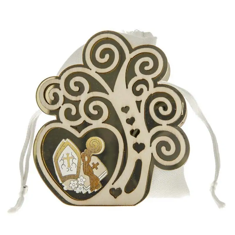 SCATOLETTE PORTA CONFETTI ALBERO DELLA VITA BOMBONIERE CRESIMA