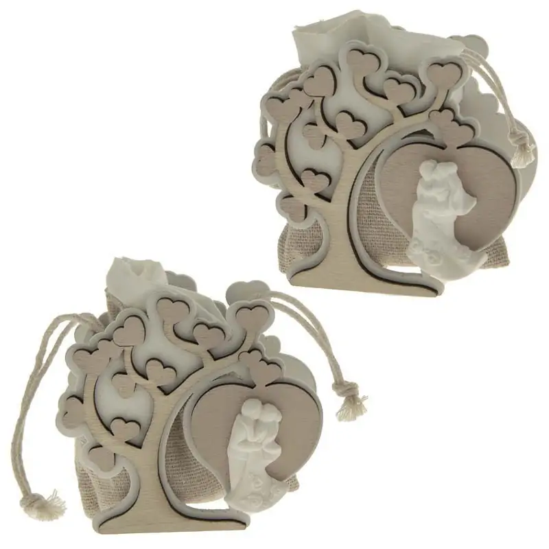 scatolette porta confetti matrimonio albero della vita con