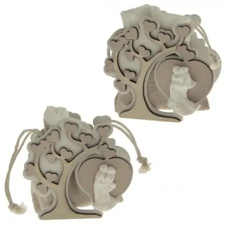 scatolette porta confetti matrimonio albero della vita con