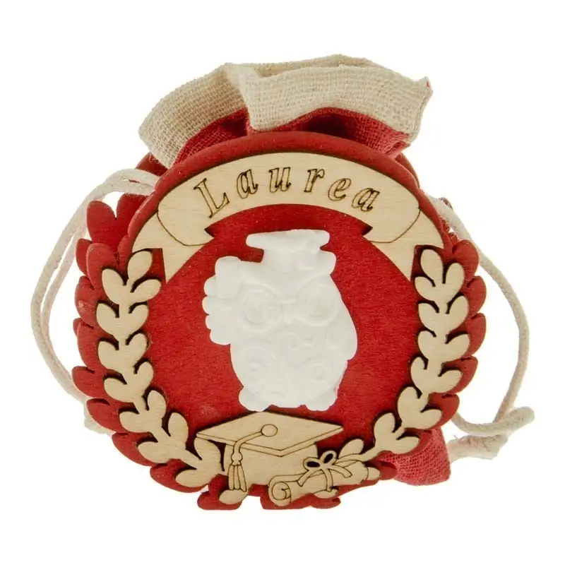 scatoline in legno portaconfetti con sacchetto bomboniere