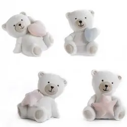 orsetti con cuore e stella bomboniere nascita e battesimo