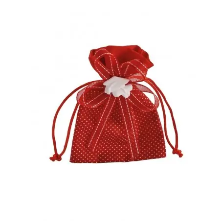 sacchetto rosso pois laurea con gessetto tocco