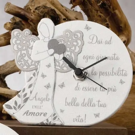 bomboniere orologio dolcicose con angelo e frase