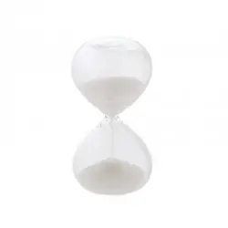 clessidra piccola bomboniera con sabbia bianca