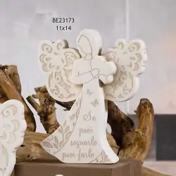 icona angelo con un cuore e frasi bomboniere dolcicose