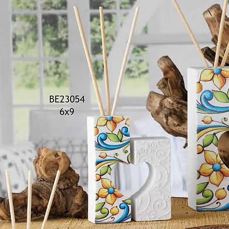 PROFUMATORE MAIOLICHE CON CUORE BOMBONIERE DOLCICOSE 2023