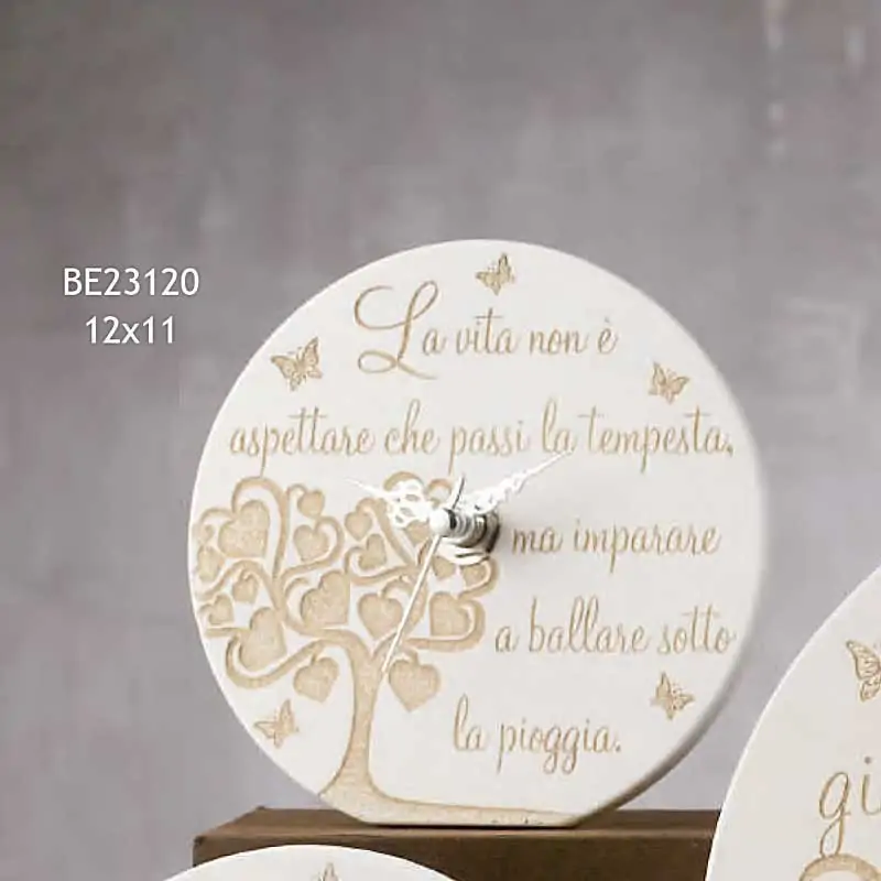 Bomboniera orologio Dolcicose albero della vita e frase