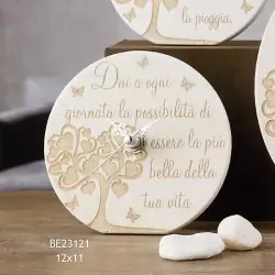 orologio Dolcicose albero della vita e frase bomboniere