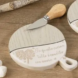 taglieri decorati con frase...