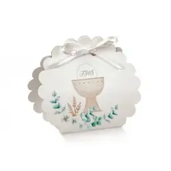 scatoline portaconfetti borsa rotonda con calice comunione