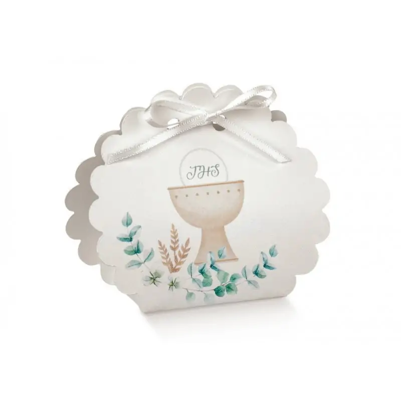 scatoline portaconfetti borsa rotonda con calice comunione