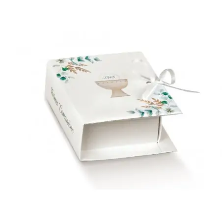 scatoline portaconfetti comunione libro con calice idea per